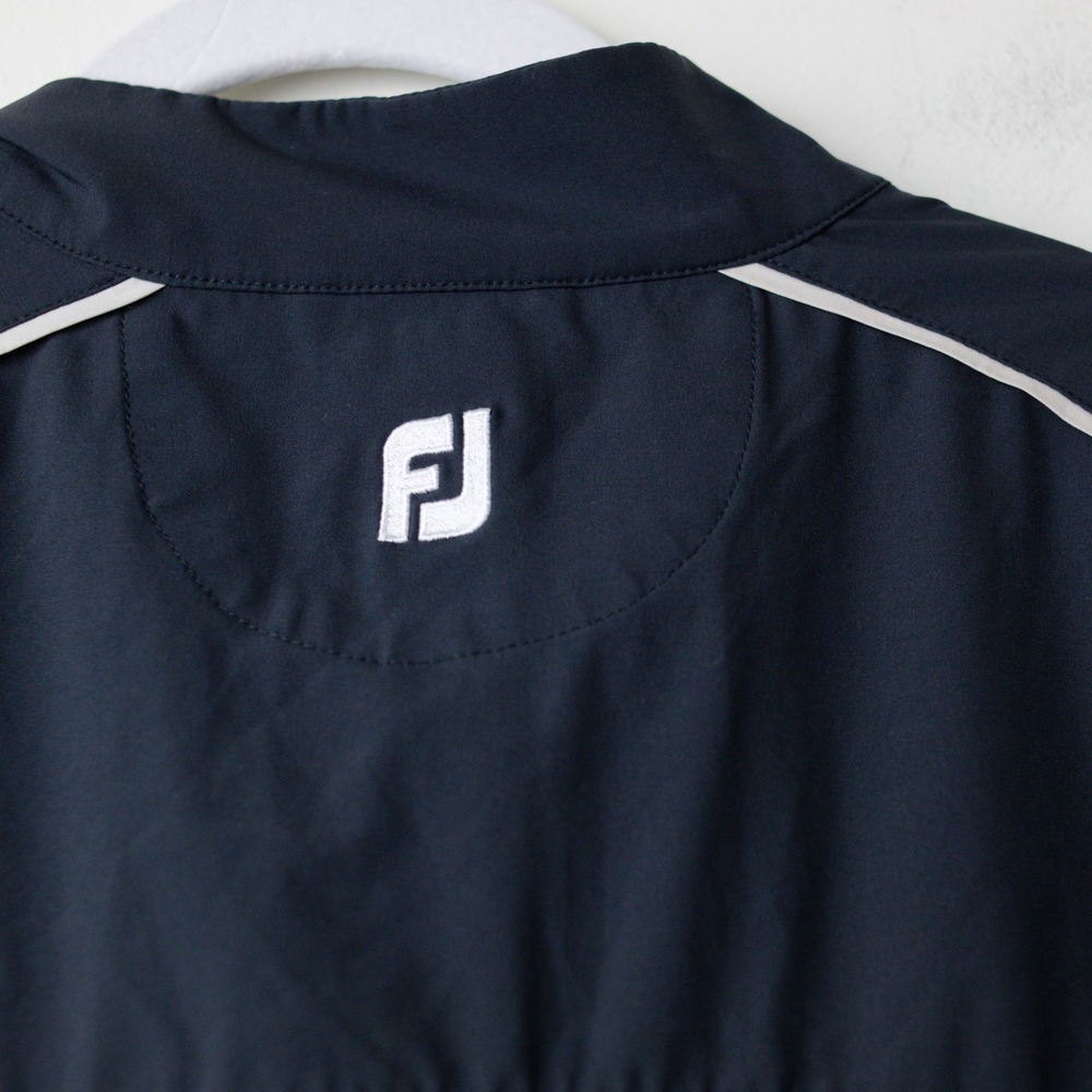 Footjoy Half Zip Woven Golf Wind Jacket Womens Small Black Rain Performace 33772 - Picture 5 of 9